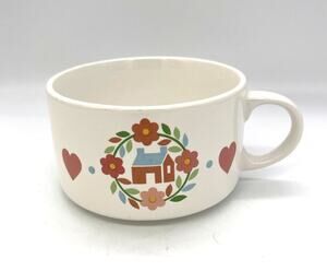 Vintage Interpur Pennsylvania Dutch Home Large Ceramic Soup Mug